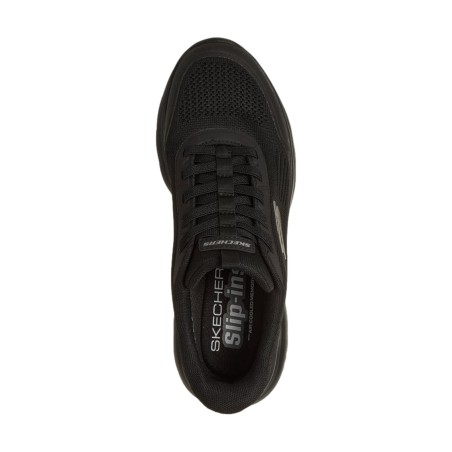 SKECHERS 233047 SUMMITS-LEYTER Sneakers Uomo Slip-Ins Con Lacci Elastici Nero