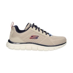 SKECHERS 232758 LESHUR Sneakers Uomo Stringate Taupe/Navy