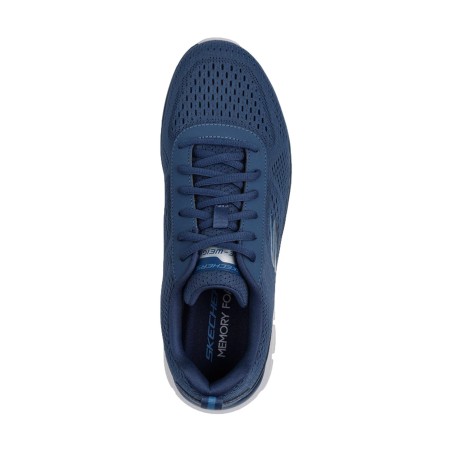 SKECHERS 232758 LESHUR Sneakers Uomo Stringate Blu