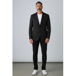 GC LUXURY NIGERIA Abito Uomo Giacca Mono Petto Con Tasconi e Pantalone Sartoriale Nero 2