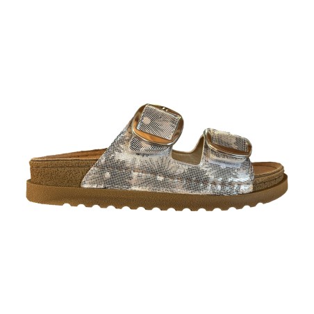 Riposella LISA WB00BX Ciabatta Donna con Fasce Regolabile Silver