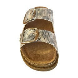 Riposella LISA WB00BX Ciabatta Donna con Fasce Regolabile Silver 2