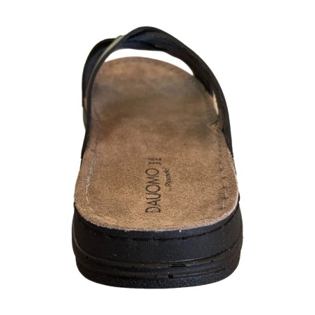 Riposella  MATTIA MB00BX Ciabatte Uomo con Fascia a Incrocio Nero