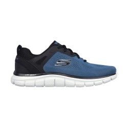 SKECHERS 232698 TRACK - BROADER Sneakers Uomo Stringate Blu/Nero