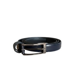 GC LUXURY 035 Cintura Abbrasivato Uomo 4 cm in Vera Pelle Blu