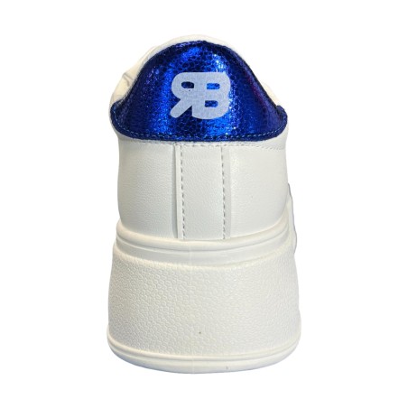Renato Balestra  RB25F12 Sneakers Donna Stringate con Accessori White/Blue