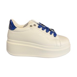 Renato Balestra  RB25F12A Sneakers Donna Stringate con Accessori White/Blue