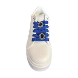 Renato Balestra  RB25F12A Sneakers Donna Stringate con Accessori White/Blue 2