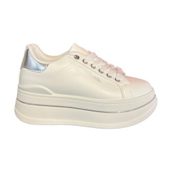 Renato Balestra  RB25F14 Sneakers Donna Stringate Platform White/Silver