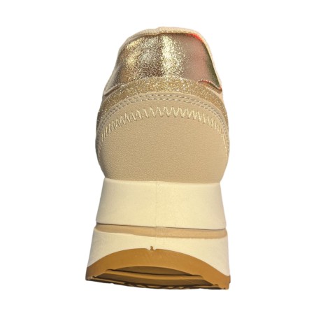 Renato Balestra  RB25F24 Sneakers Donna Stringate Platform Beige/Gold