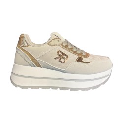 Renato Balestra  RB25F24 Sneakers Donna Stringate Platform Grey/Gold
