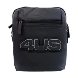  Paciotti 4US 10523 NEAL Tracolla Uomo con Logo Frontale Doppia Zip Nero