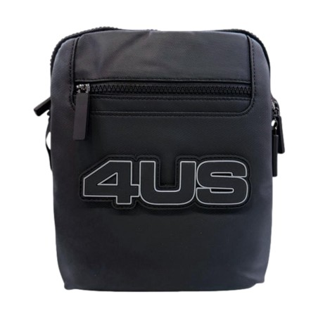  Paciotti 4US 10523 NEAL Tracolla Uomo con Logo Frontale Doppia Zip Nero