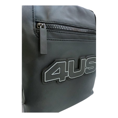  Paciotti 4US 10523 NEAL Tracolla Uomo con Logo Frontale Doppia Zip Nero