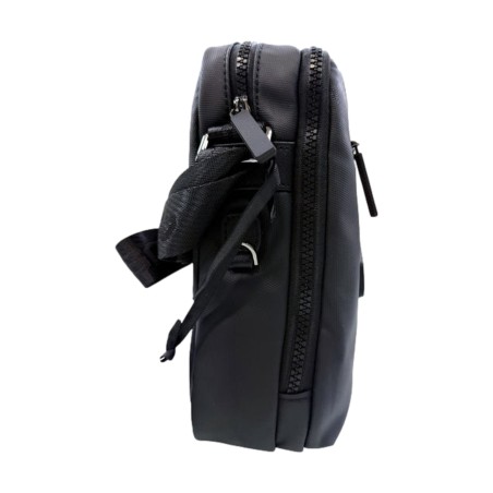 Paciotti 4US 10523 NEAL Tracolla Uomo con Logo Frontale Doppia Zip Nero