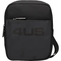  Paciotti 4US ALAN 10424 Tracolla Uomo con Logo Frontale Doppia Zip Nero