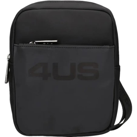  Paciotti 4US ALAN 10424 Tracolla Uomo con Logo Frontale Doppia Zip Nero