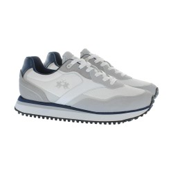 La Martina LFM261 BZ Sneakers Uomo Stringate Bianco/Grigio