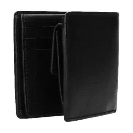 Paciotti 4US 10459 Portafogli Uomo con Porta Monete Vera Pelle Black