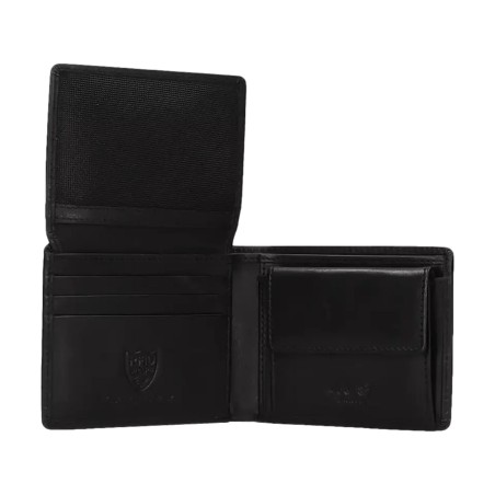 Paciotti 4US 10459 Portafogli Uomo con Porta Monete Vera Pelle Black