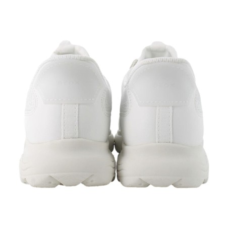 Geox D SPHERICA PLUS A Sneakers Donna con Lacci Elastici Slip-Ins Bianco