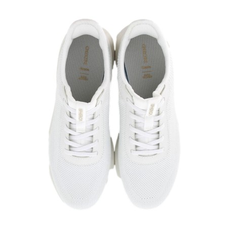 Geox D SPHERICA PLUS A Sneakers Donna con Lacci Elastici Slip-Ins Bianco