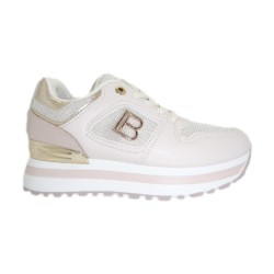 Laura Biagiotti 9633 Sneakers Donna Stringate Platform Ivory