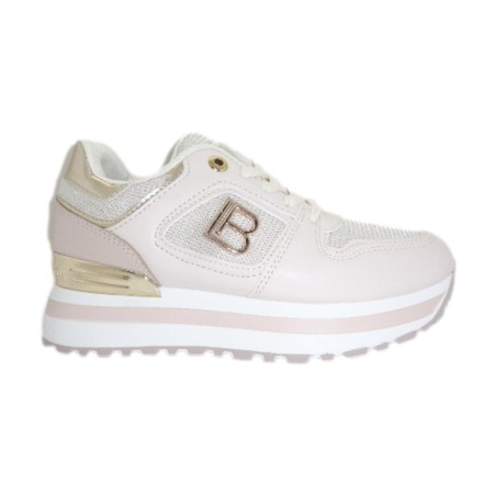Laura Biagiotti 9633 Sneakers Donna Stringate Platform Ivory