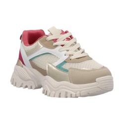 Laura Biagiotti 9654 Sneakers Donna Stringate Beige 2