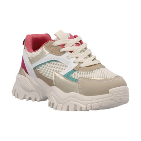 Laura Biagiotti 9654 Sneakers Donna Stringate Beige