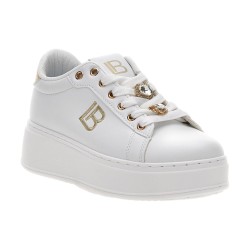 Laura Biagiotti 9622 Sneakers Donna Stringate con Accessorio White/Calf 2