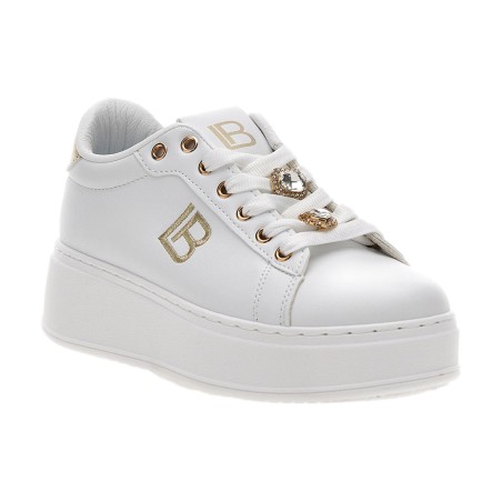 Laura Biagiotti 9622 Sneakers Donna Stringate con Accessorio White/Calf