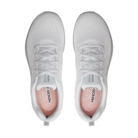 SKECHERS 150025 VAPOR FOAM - MIDNIGH Sneakers Donna stringate White/Silver