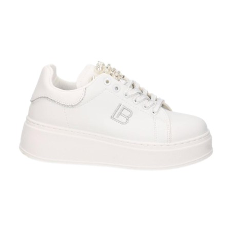 Laura Biagiotti 9617 Sneakers Donna Stringate con Accessorio White 