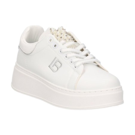 Laura Biagiotti 9617 Sneakers Donna Stringate con Accessorio White 