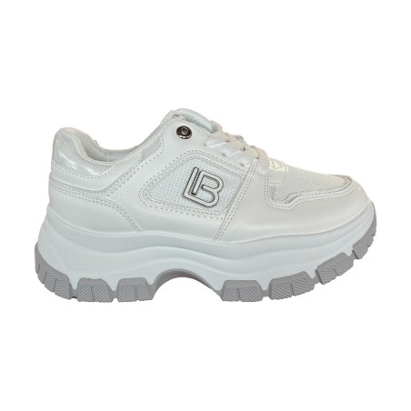 Laura Biagiotti 9650 Sneakers Donna Stringate Platform White