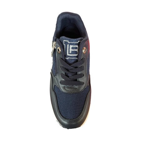 Laura Biagiotti 9656 Sneakers Donna Stringate con Zip Laterale Navy