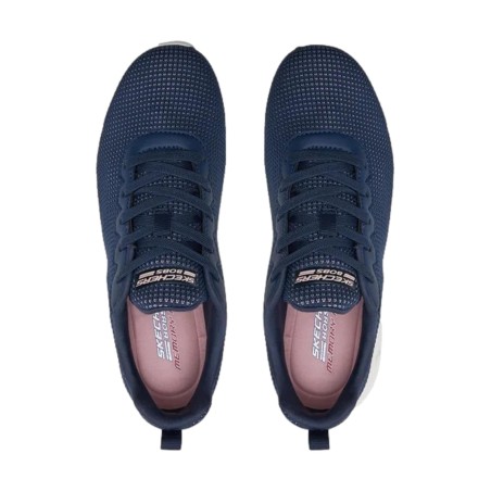 SKECHERS 117346 VISIONARY ESSENCE  Sneaker Donna Stringate Blu