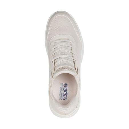SKECHERS 117627 A LOOK  Sneakers Donna Stringate Slip-Ins Natural