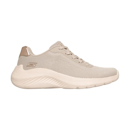 SKECHERS 117679 BOBS SQUAD Waves Sneakers Donna Taupe