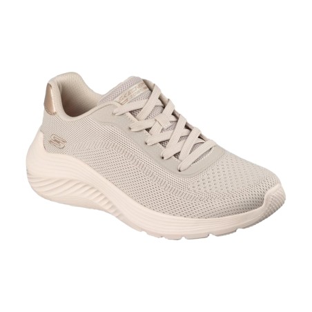 SKECHERS 117679 BOBS SQUAD Waves Sneakers Donna Taupe