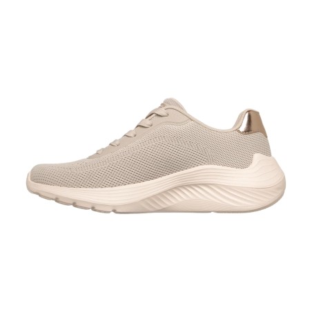 SKECHERS 117679 BOBS SQUAD Waves Sneakers Donna Taupe