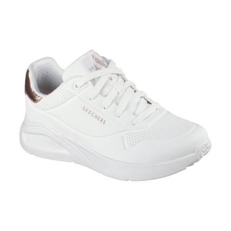 SKECHERS 177291 SHIMMER ALONG Sneakers Donna Stringate Bianco