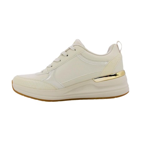 SKECHERS 177345 BILLION 2 FINE SHINE Sneaker Donna Off White