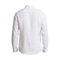 Urban Ring UR1130001 Camicia Uomo Misto Lino Collo Italiano Bianco 2