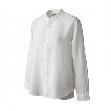 Urban Ring UR1130019 Camicia Uomo 100% Lino Coreana Bianco