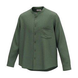 Urban Ring UR1130002 Camicia M/L Misto Lino Collo Coreana Militare