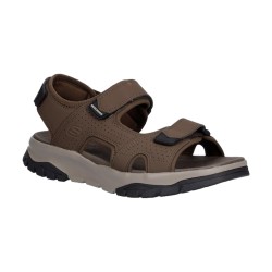 SKECHERS 205724 AVALON Sandali Uomo con Triplo Strappo Marrone 2