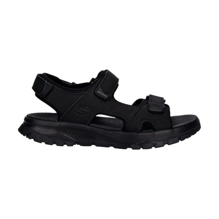 SKECHERS 205724 AVALON Sandali Uomo con Triplo Strappo Nero