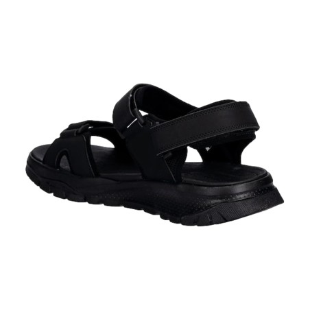 SKECHERS 205724 AVALON Sandali Uomo con Triplo Strappo Nero